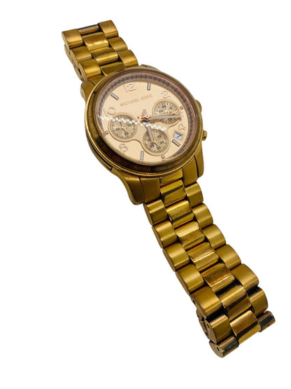 Michael Kors MK-5128 Gold Tone Quartz Chronograph Watch