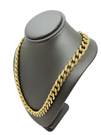 10K 2Tone Gold Curb Chain | Size 28 | 67.4g