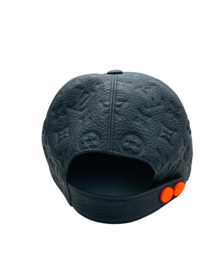 Louis Vuitton Monogram Leather Embossed Black Cap MP2320