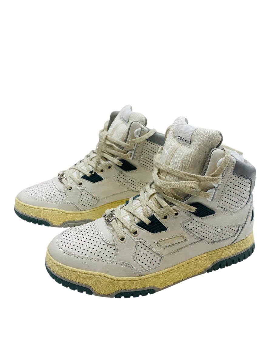 Gucci 765437 Interlocking G High-Cut Distressed Effect 401/2=7 U.S Men