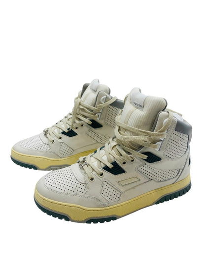 Gucci 765437 Interlocking G High-Cut Distressed Effect 401/2=7 U.S Men