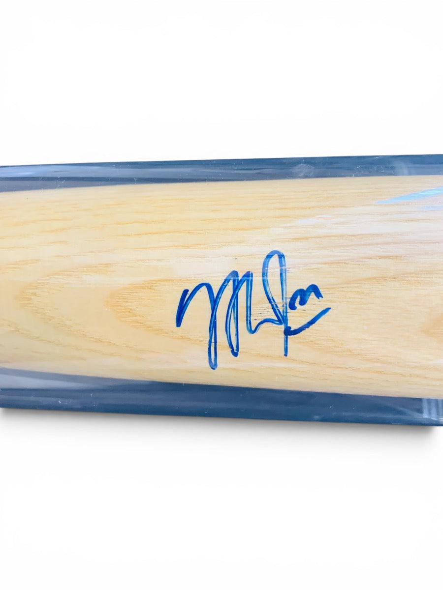 Mike Trout Signed Rawlings Pro Baseball Bat Wood - Includes Case