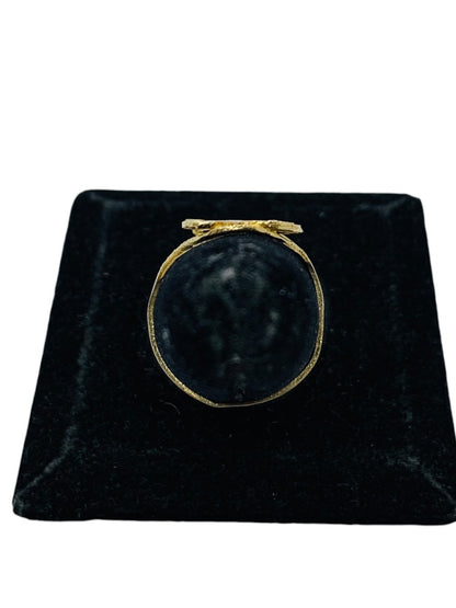Initial "L" 10K Yellow Gold Ring | Size 7 | 2.64g