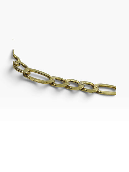10K Yellow Gold Figaro Bracelet Unisex 2.2 Grams | 8" Length | 5mm Width