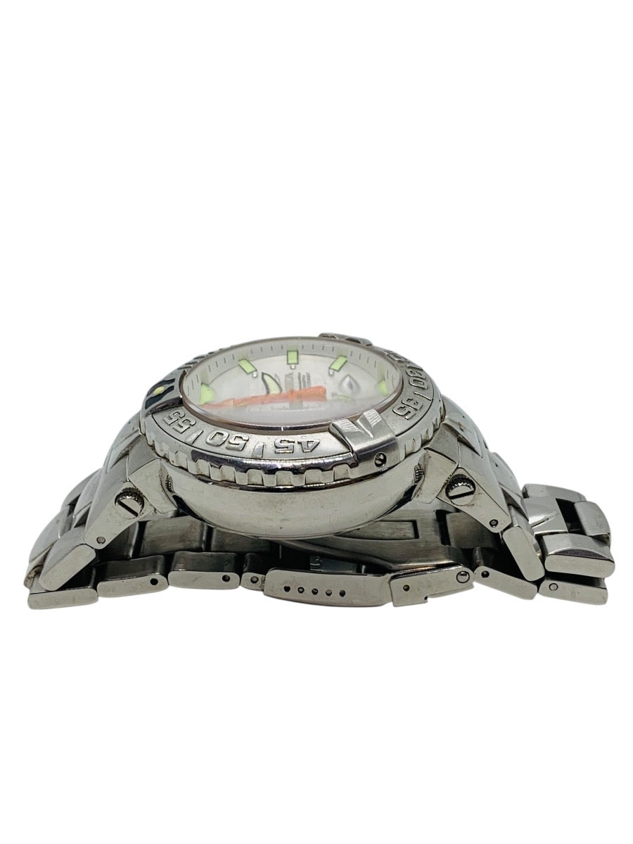 Invicta Subaqua Noma II Automatic 52mm Watch Stainless Steel Band White Dial 7in