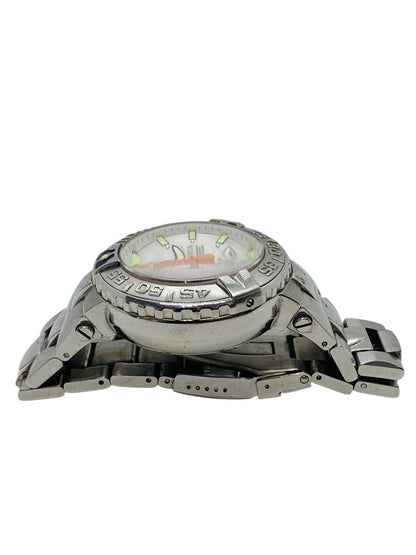 Invicta Subaqua Noma II Automatic 52mm Watch Stainless Steel Band White Dial 7in