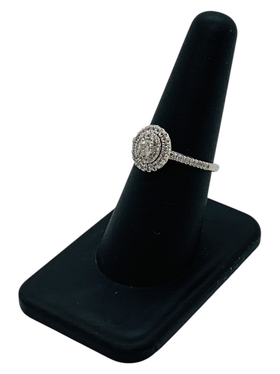 10K White Gold Diamond Ladies' Ring | Size 6.75 | 2.8g | 0.71 CTW
