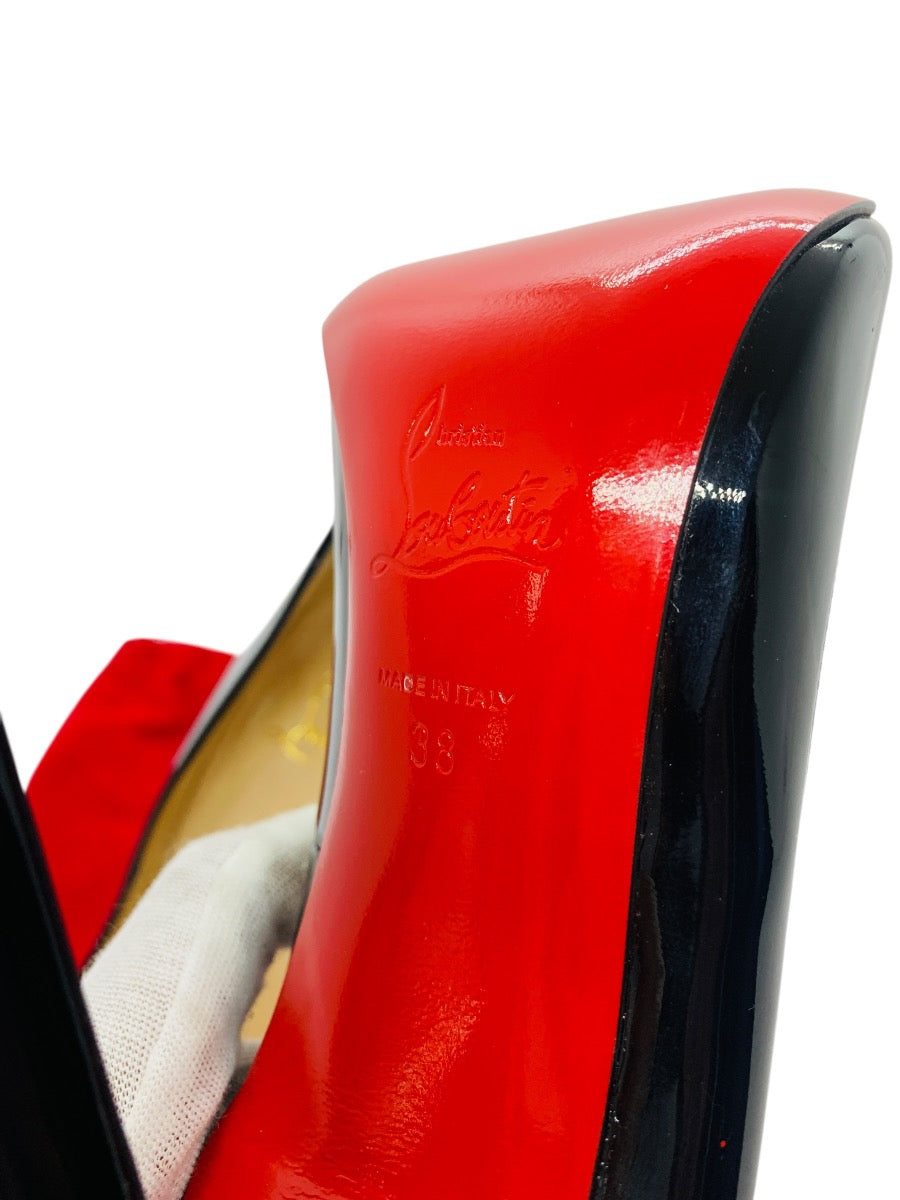 Christian Louboutin Black Pumps Red Bottom Womens Size 8