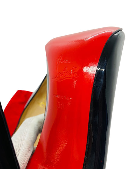 Christian Louboutin Black Pumps Red Bottom Womens Size 8