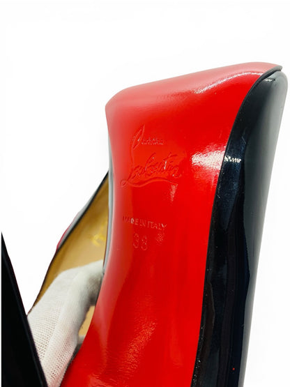 Christian Louboutin Black Pumps Red Bottom Womens Size 8