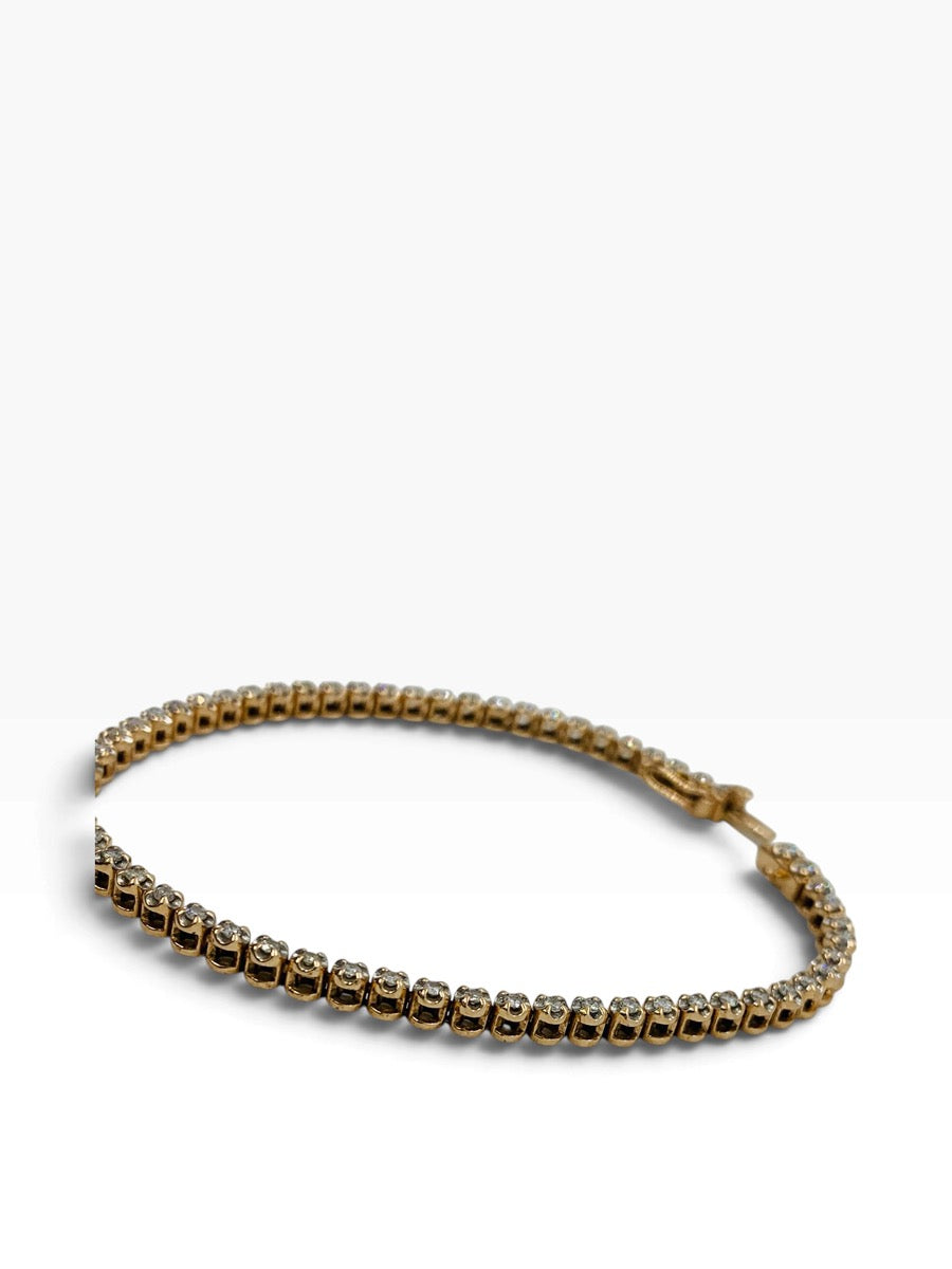10K Rose-Gold Lady's Tennis Diamond Bracelet | .60 TCW | Size 7.5" | 7.5 Grams