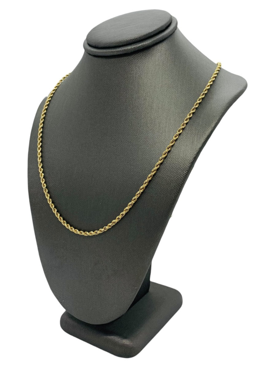 10K Yellow Gold Rope Chain | 22" | 3.4g