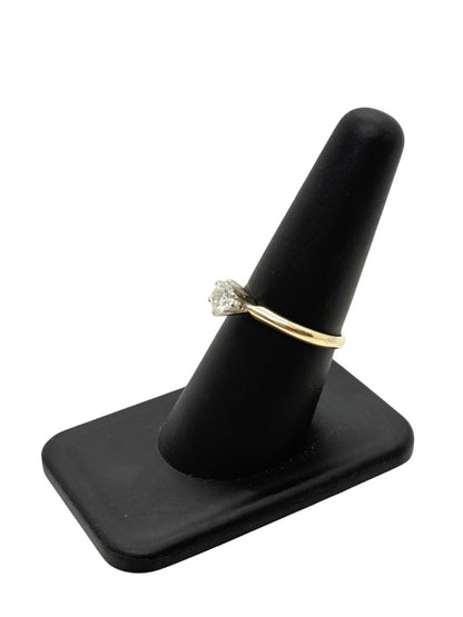 14K Yellow Gold Round Diamond Ring | 0.5 TCW | Size 7 | 2.4g
