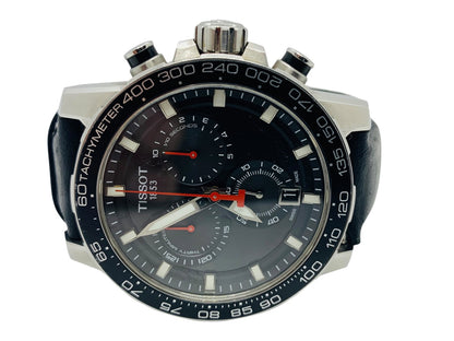 Tissot Supersport Chrono Black Dial Black Strap Men's Watch T125617A