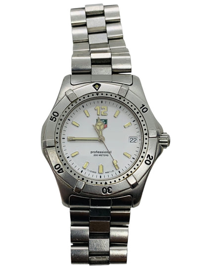Tag Heuer WK1111 Mens Watch Stainless Steel 40mm White Quartz