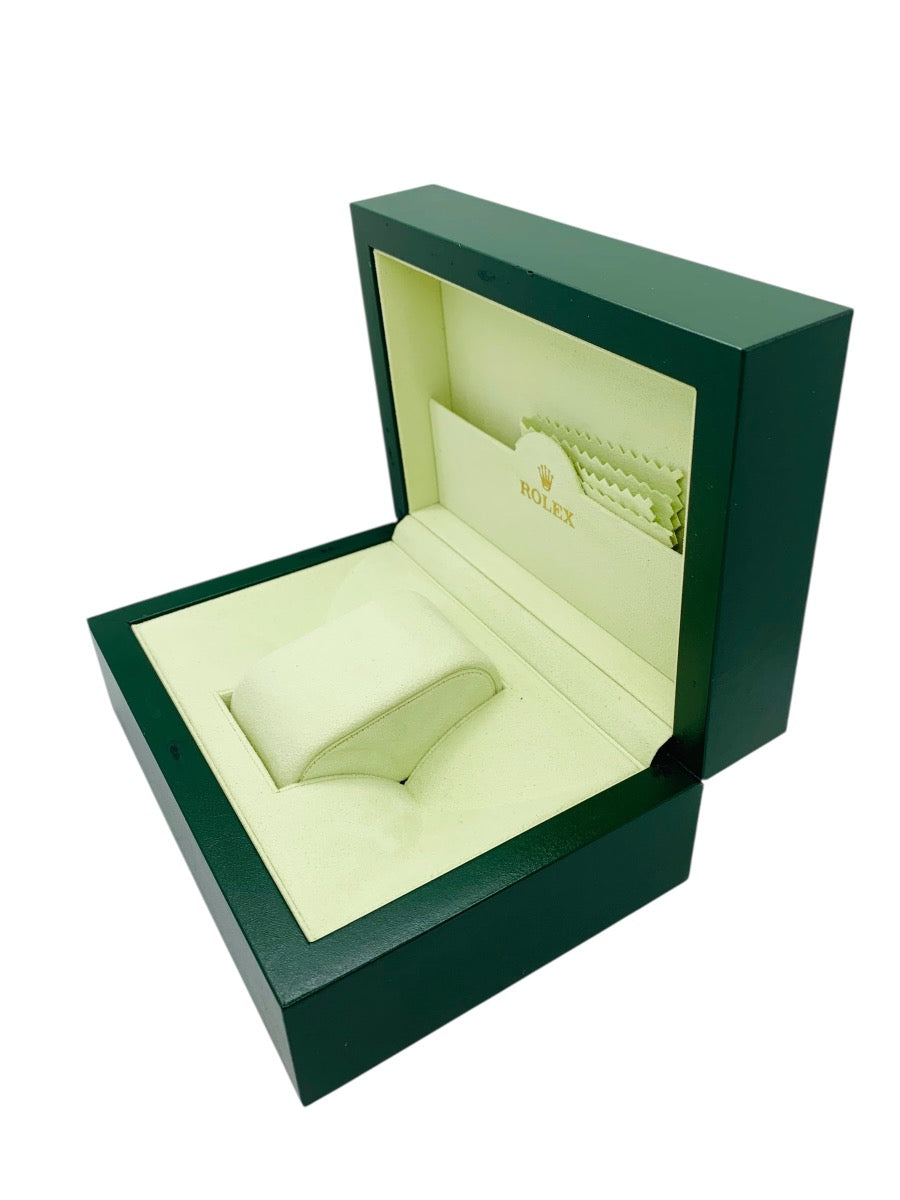 Authentic Rolex Swiss Green Watch Box W/ Pillow Case and Outer Box