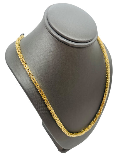 14K Yellow Gold Byzantine Chain | Size 19 in | 38.4g