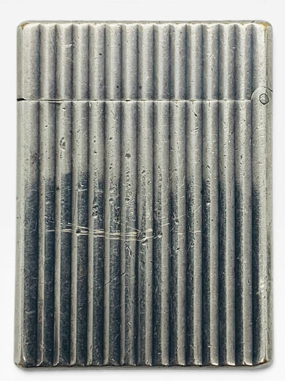 Vintage ST Dupont Ligne 1 Mid-Century Luxury Short Silver Plated Pocket Lighter  Made in France