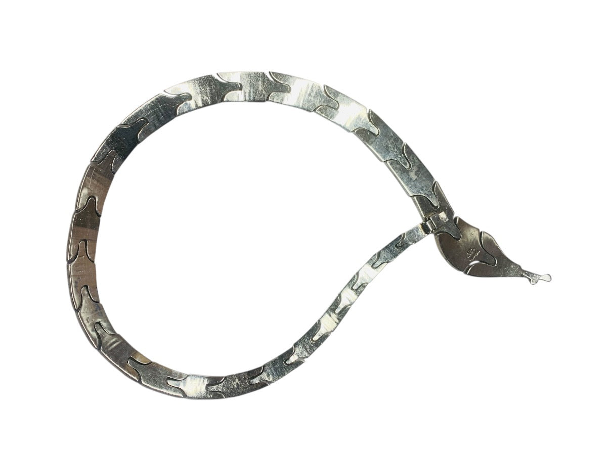 Mexican Sterling Silver .925 Snake Bracelet Mexico PF-79 90.6 Grams