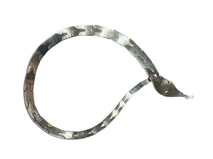 Mexican Sterling Silver .925 Snake Bracelet Mexico PF-79 90.6 Grams