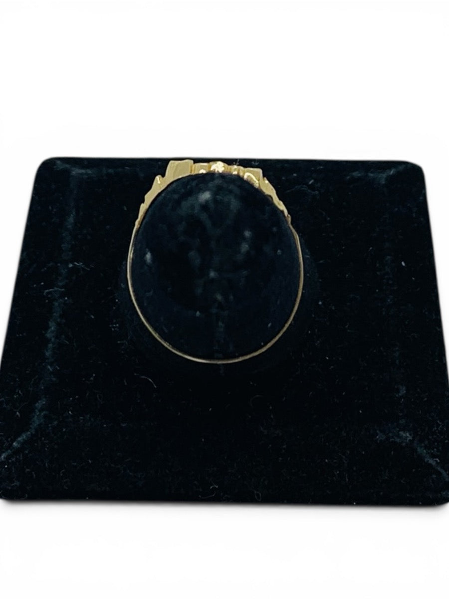 14K Yellow Gold Nugget Ring | Size 7.75 | 2.2g