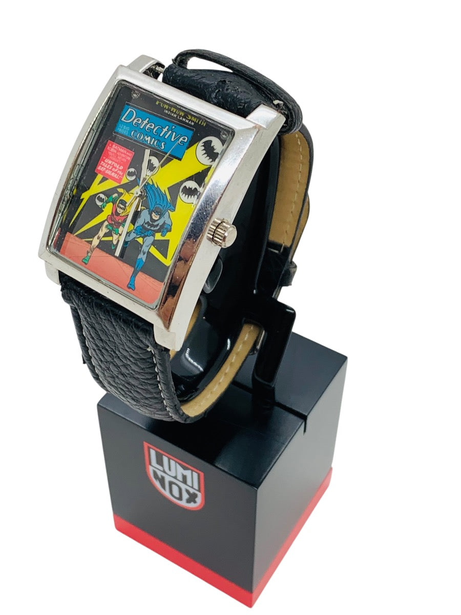 Accutime BAT5033 Detective Comics Watch, Leather Band, Quartz, 40x33mm