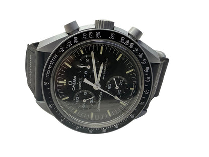 Omega Speedmaster Mission to the Moon Swatch Bioceramic 42mm S033M100