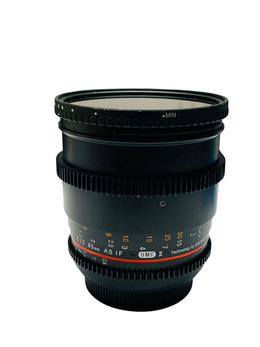 Rokinon 1.5/85mm Cinema Lens T1.5 AS IF UMC II Lens w/ Filter