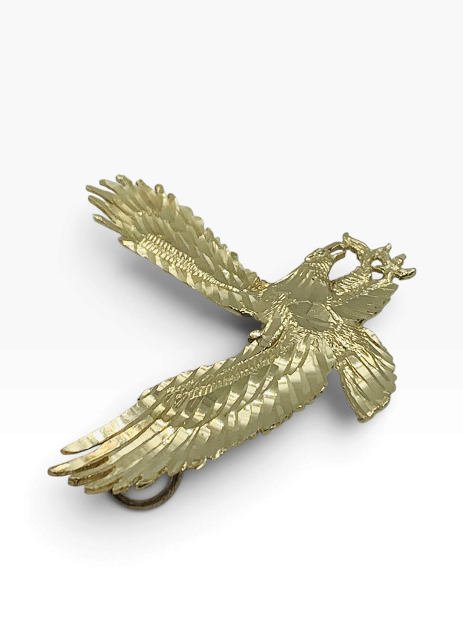 14K Yellow Gold Eagle Style Pendant 4.9 Grams | Size 1.5" X 1.5"