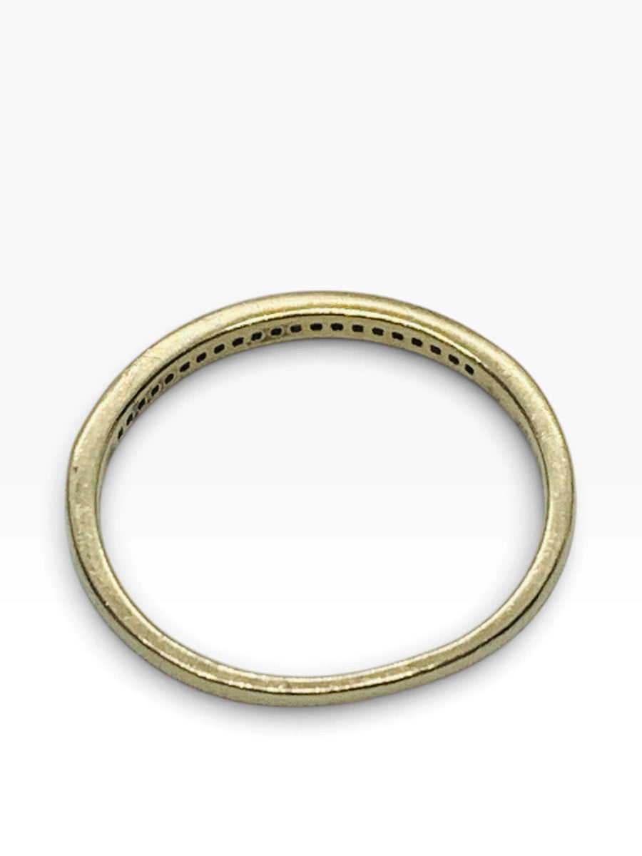 10K Yellow Gold Lady's Diamond Wedding Band 1.1 Grams| Size 7 | .021 TCW
