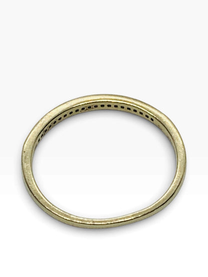 10K Yellow Gold Lady's Diamond Wedding Band 1.1 Grams| Size 7 | .021 TCW