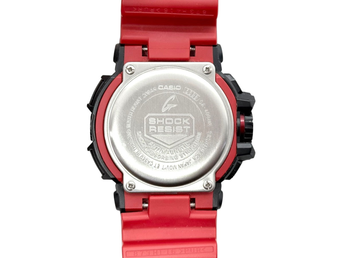 Casio G-Shock Analog Digital Black/Red Resin GA-400HR Mens Watch