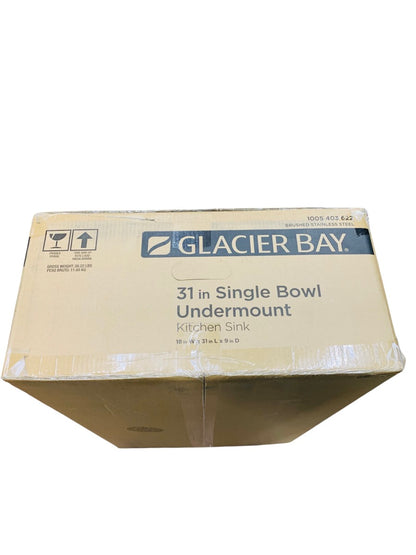 Glacier Bay 31" Single Bowl Undermount Brushed S-Steel 1005-403-622
