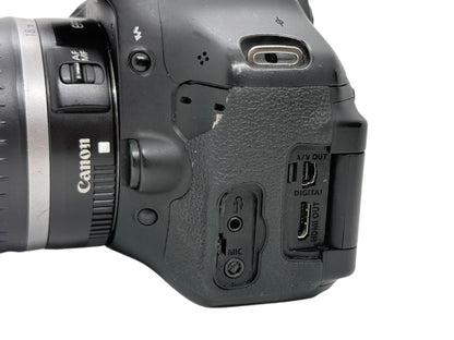 Canon EOS Rebel T3i - 18.0MP - DSLR Camera w/ EF-S 18-55 Lens (READ)