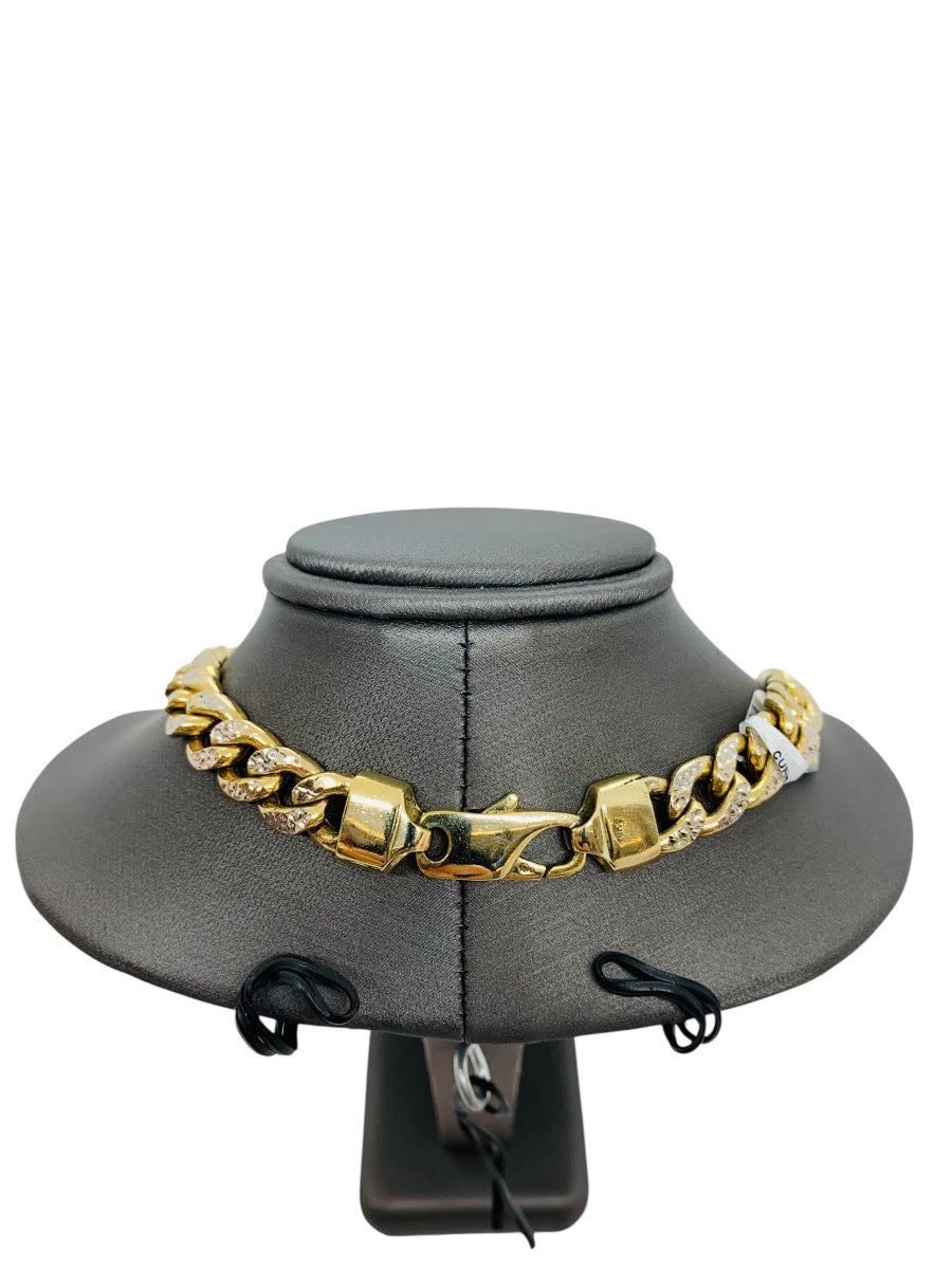 10K 2Tone Gold Curb Chain | Size 28 | 67.4g