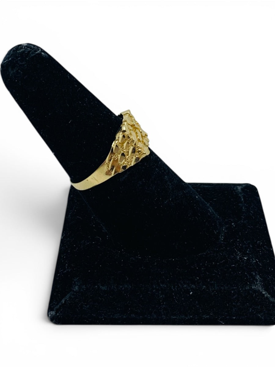 14K Yellow Gold Nugget Ring | Size 7.75 | 2.2g