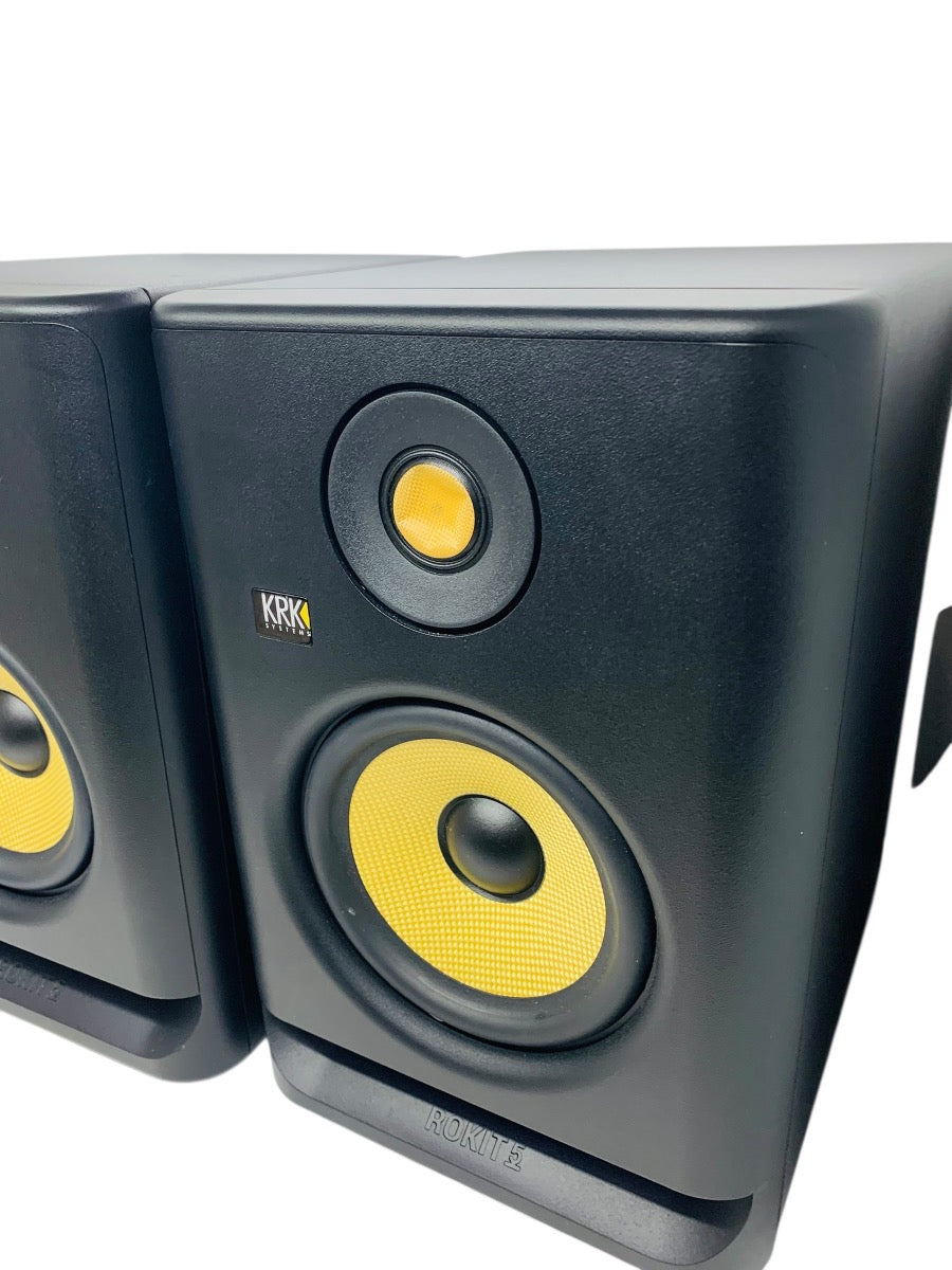 Pair Of KRK System Rokit 5 Active Studio Monitors Black - Gen 4