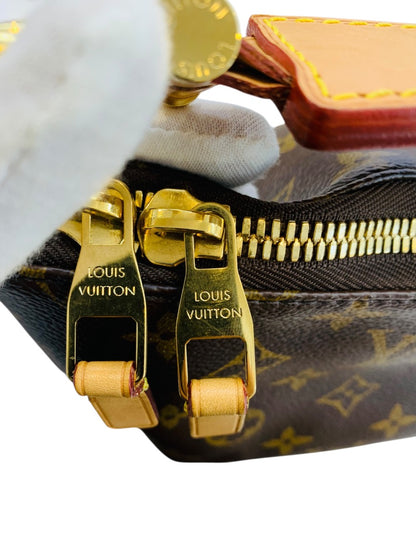 Louis Vuitton Sully MM Shoulder Handbag Monogram Canvas Brown