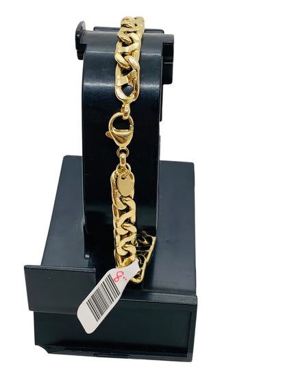 14K Curb Yellow Gold Bracelet | Size 8.5 | 9.7g
