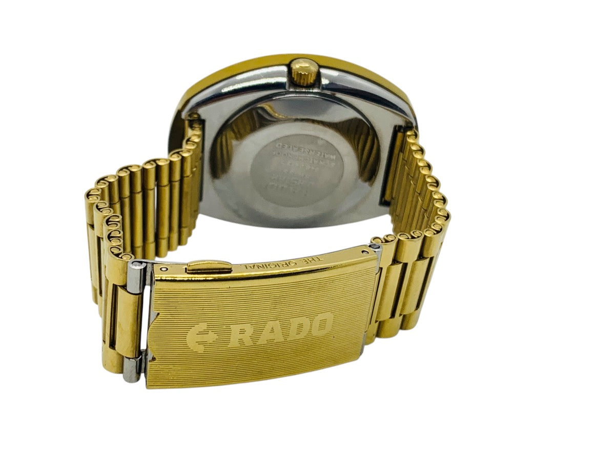 Rado Diastar Gold-Tone 648.0413.3 Automatic Men's Watch Black Dial