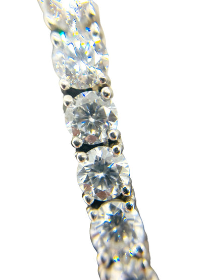 14K White Gold 18" Tennis Chain 102 Lab Grown Dias | 30.60CTW | 39.3g