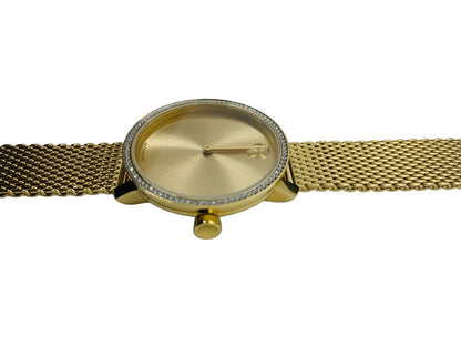 Movado Bold Evolution MB.01.3.34 Lady's Yellow Tone Watch w Box