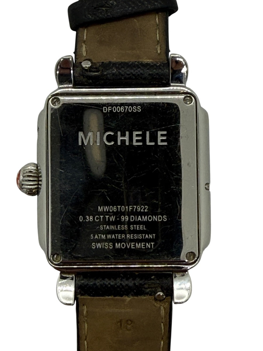 Michele Deco Safari Zebra MW06T01F7922 0.38CTW Swiss Quartz Watch