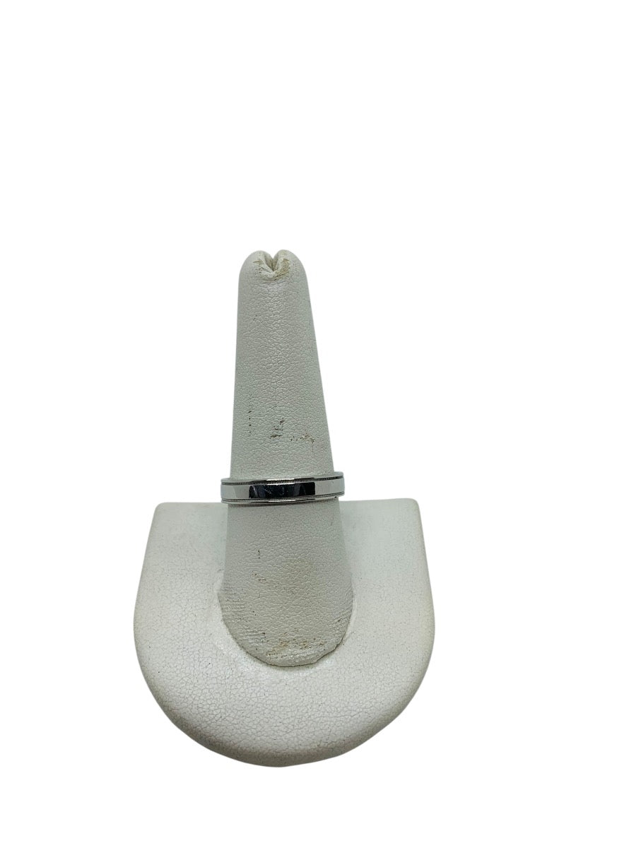 Tiffany & Co. Plat 950 4mm Size 9 Double Milgrain Band Ring 7Gr (Read)