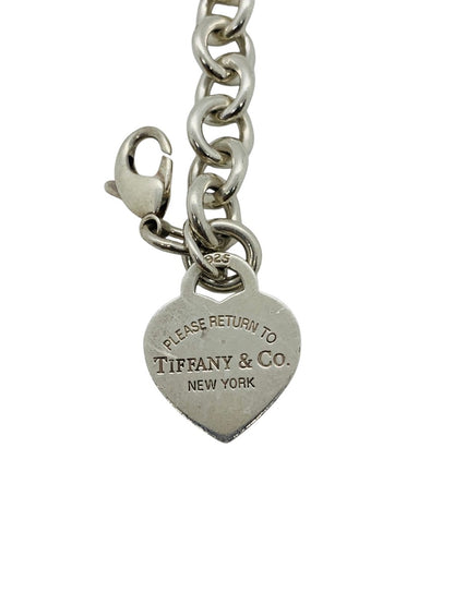 Tiffany & Co .925 Return To Tiffany Heart Charm Bracelet Size 7" \ 35g