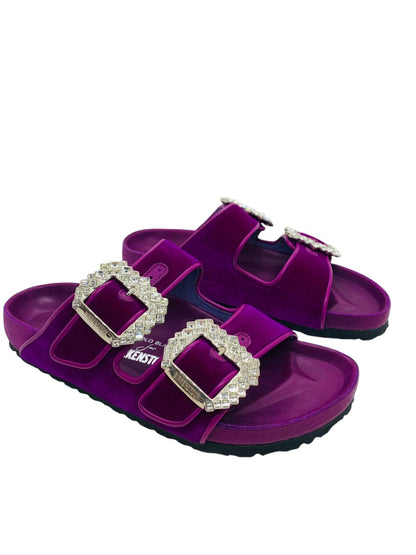 Manolo Blahnik for Birkenstock Arizona Fuschia | Size 38