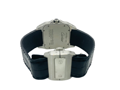 Cartier Santos 100 XL Ref 2656 Stainless Steel Leather 41mm Automatic Swiss Men's Watch