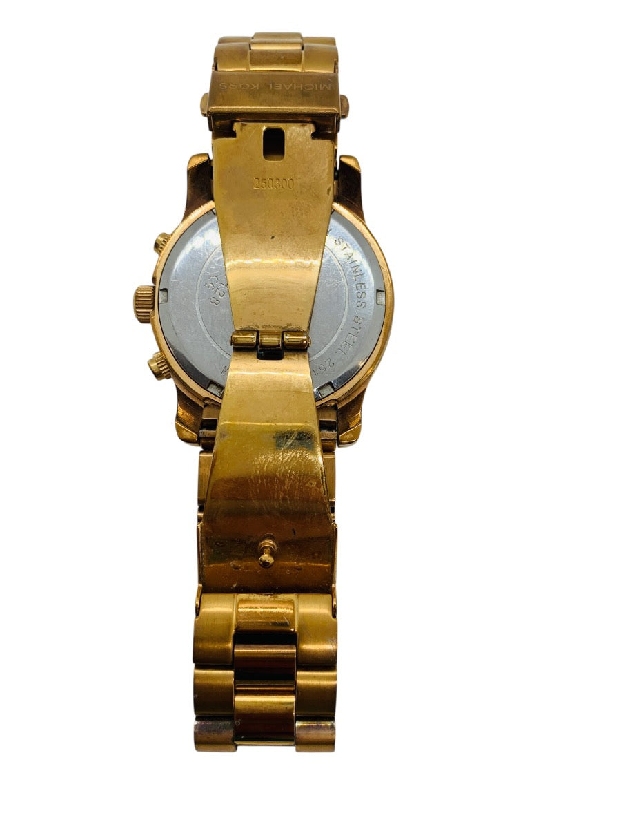 Michael Kors MK-5128 Gold Tone Quartz Chronograph Watch