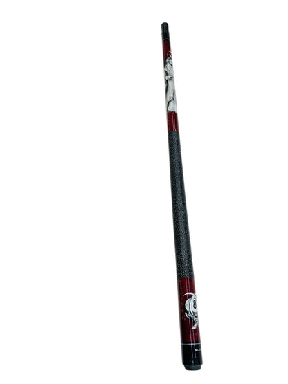 Action 2 Piece Billiard Pool Cue Sticks Combo Set with Fancy Black Carrier Case