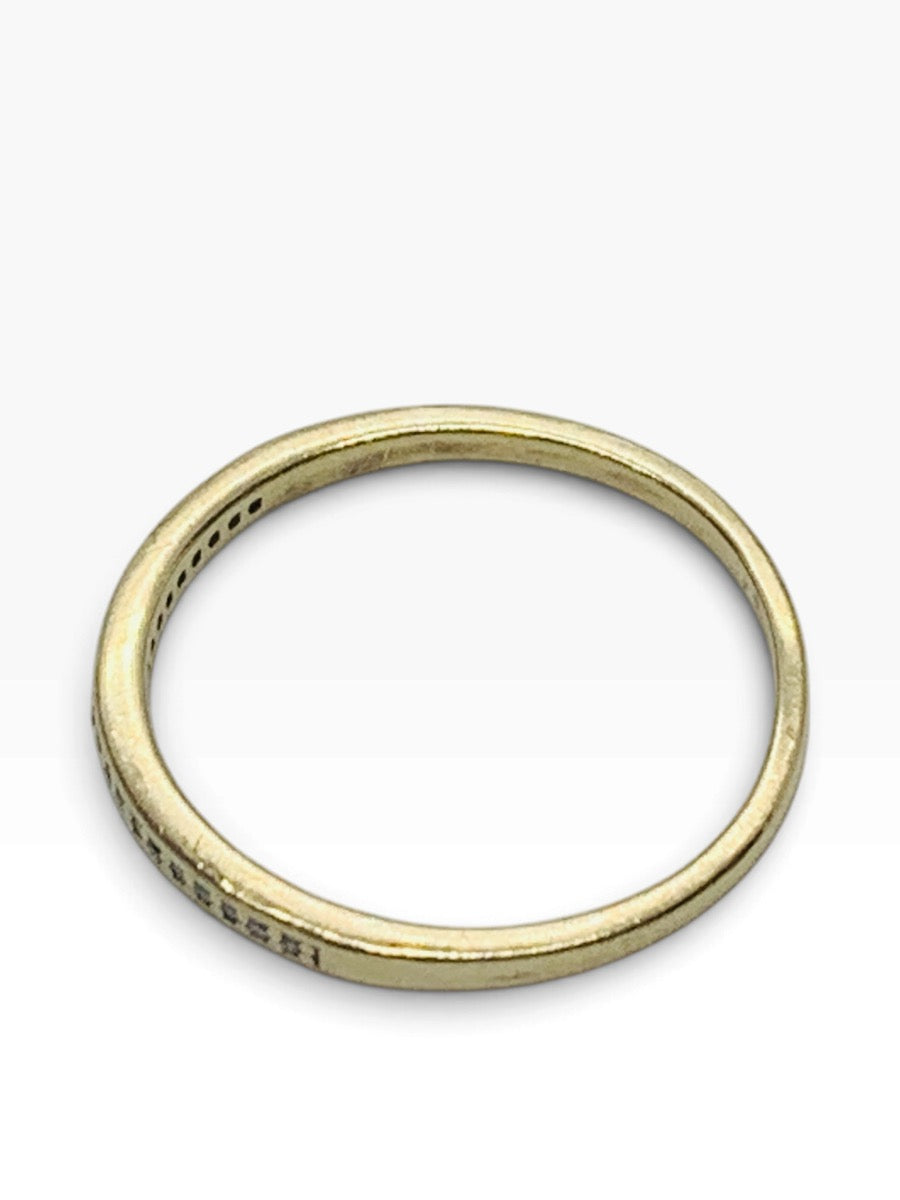 10K Yellow Gold Lady's Diamond Wedding Band 1.1 Grams| Size 7 | .021 TCW